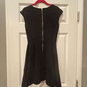 Short, black, zip back dress. bar III, size medium